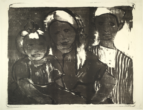 Emil Nolde. The Fisherman's Children (Fischerkinder). (1926)