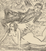 Max Pechstein. Untitled (plate, facing page 28) from Die Samländische Ode (The Samland Ode). 1918 (executed 1917)