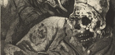 Otto Dix. Corpse in Barbed Wire (Flanders) [Leiche im Drahtverhau (Flandern)] from The War (Der Krieg). (1924)