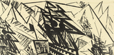 Lyonel Feininger. Warfleet, 2 (Kriegsflotte, 2). 1919