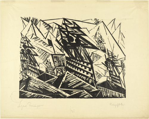 Lyonel Feininger. Warfleet, 2 (Kriegsflotte, 2). 1919