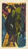Ernst Ludwig Kirchner. Street Scene (Strassenszene). (1922)