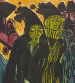 Ernst Ludwig Kirchner. Street Scene (Strassenszene). (1922)