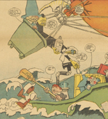 Lyonel Feininger. The Kin-der-Kid's: The Relief-Expedition Meets with Base Ingratitude from The Chicago Sunday Tribune. (July 15) 1906
