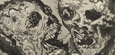 Otto Dix. Dead Men before the Position near Tahure (Tote vor der Stellung bei Tahure) from The War (Der Krieg). (1924)