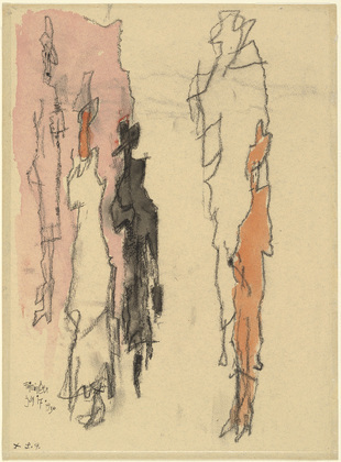 Lyonel Feininger. Figures. 1950