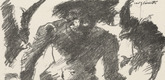 Lovis Corinth. Cain (Kain) for the periodical in portfolio form Krieg und Kunst, no. 6. (1915)