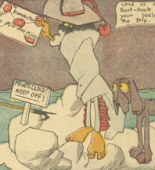 Lyonel Feininger. The Kin-der-Kids Pass Sandy Hook Light from The Chicago Sunday Tribune. May 13, 1906