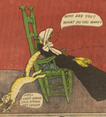 Lyonel Feininger. Aunty Jimjam and Cousin Gussy Have a Vision of the Kin-der-Kids from The Chicago Sunday Tribune. June 17, 1906