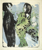 Emil Nolde. Young Couple (Junges Paar). (1913)