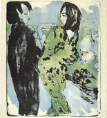 Emil Nolde. Young Couple (Junges Paar). (1913)