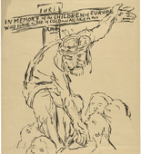Oskar Kokoschka. Christ Helping the Starving Children (Christus hilft der hungernden Kindern). 1945