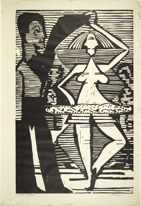 Ernst Ludwig Kirchner. Dancing Couple (Tanzpaar). (1932)
