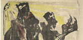 Emil Nolde. Die heiligen drei Könige (The Three Magi). (1913)