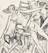 Max Beckmann. Descent from the Cross (Kreuzabnahme) from Faces (Gesichter). (1918, published 1919)