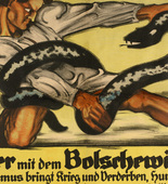 Otto von Kursell. Down with Bolshevism (Nieder mit dem Bolschewismus). 1919