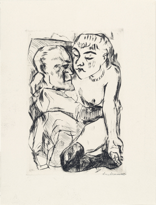 Max Beckmann. Illustration for Chapter Two (Illustration zu Kapitel Zwei) from Die Fürstin (The Duchess). (1917, published 1918)
