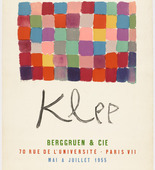 Paul Klee. Poster for Klee Exhibition at Berggruen & Cie. 1955