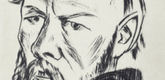 Max Beckmann. Dostoyevsky II (Dostojewski II) from the first Ganymede-Portfolio (erste Ganymed-Mappe). (1921)