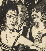Max Beckmann. Group Portrait, Eden Bar (Gruppenbildnis Edenbar). (1923)