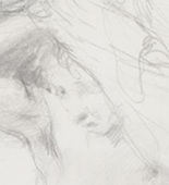 Lovis Corinth. .a Woman Carrying a Basket (Korbtragende Frau) .b Untitled (Study for 'Portrait of Frau Luther'). (c. 1910)