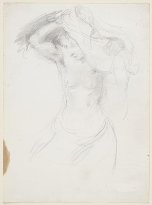 Lovis Corinth. .a Woman Carrying a Basket (Korbtragende Frau) .b Untitled (Study for 'Portrait of Frau Luther'). (c. 1910)