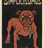 Thomas Theodor Heine. Bulldog Poster (Mops-Plakat) for the periodical Simplicissimus. 1896