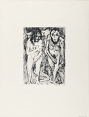 Max Beckmann. Adam and Eve (Adam und Eva). (1917, published 1918)