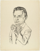 Max Beckmann. Portrait of Dr. Heinrich Simon (Bildnis Dr. Heinrich Simon). (1922)