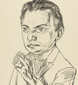 Max Beckmann. Portrait of Dr. Heinrich Simon (Bildnis Dr. Heinrich Simon). (1922)