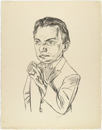 Max Beckmann. Portrait of Dr. Heinrich Simon (Bildnis Dr. Heinrich Simon). (1922)