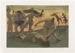 Lovis Corinth. Bacchanal (Bacchantenzug). 1895