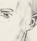 Max Beckmann. Self-Portrait (Selbstbildnis) from Faces (Gesichter). (1918, published 1919)