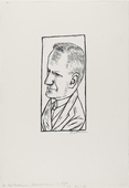 Max Beckmann. Portrait of Reinhard Piper (Bildnis Reinhard Piper). (1922)