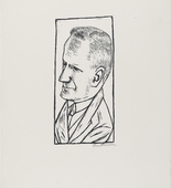 Max Beckmann. Portrait of Reinhard Piper (Bildnis Reinhard Piper). (1922)