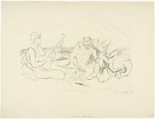 Rudolf Grossmann. Picnic (Das Picknick). unknown