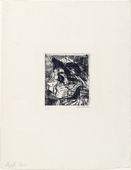 Max Beckmann. Street II, Female Head (Strasse II, Frauenkopf). (1916-17, published c. 1921)