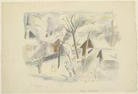 Rudolf Grossmann. Black Market Slaughter (Die Schwarzschlachtung)  for the portfolio Münchener Neue Sezession. (1919)