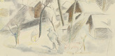 Rudolf Grossmann. Black Market Slaughter (Die Schwarzschlachtung)  for the portfolio Münchener Neue Sezession. (1919)