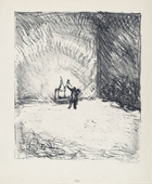 Max Beckmann. Orpheus before Pluto and Proserpina (Orpheus vor Pluto und Proserpina) from the illustrated book Eurydikes Wiederkehr, Drei Gesänge (The Return of Eurydice, Three Cantos). (1909)