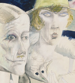 Otto Dix. Café Couple (Paar im Café). 1921