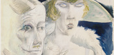 Otto Dix. Café Couple (Paar im Café). 1921