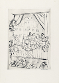 Max Beckmann. Wrestlers (Die Ringer) from the portfolio New European Graphics, 5th Portfolio: German Artists, 1921 (Neue Europäische Graphik, 5. Mappe: Deutsche Künstler, 1921). (1921, published 1923)