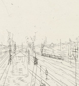 Paul Klee. Railroad Station (Bahnhof). 1911