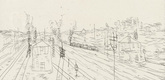 Paul Klee. Railroad Station (Bahnhof). 1911