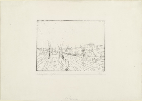 Paul Klee. Railroad Station (Bahnhof). 1911