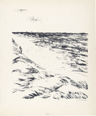 Max Beckmann. Orpheus at the Shore II (Orpheus am Meer II) from the illustrated book Eurydikes Wiederkehr, Drei Gesänge (The Return of Eurydice, Three Cantos). (1909)