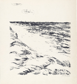 Max Beckmann. Orpheus at the Shore II (Orpheus am Meer II) from the illustrated book Eurydikes Wiederkehr, Drei Gesänge (The Return of Eurydice, Three Cantos). (1909)