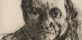 Lovis Corinth. Self-Portrait (Selbstbildnis) (plate facing page 134) from Autobiography, (Selbstbiographie). 1926 (print executed 1925)