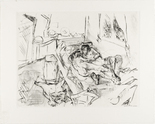 Max Beckmann. Lovers I (Liebespaar I) from Faces (Gesichter). (1916, published 1919)